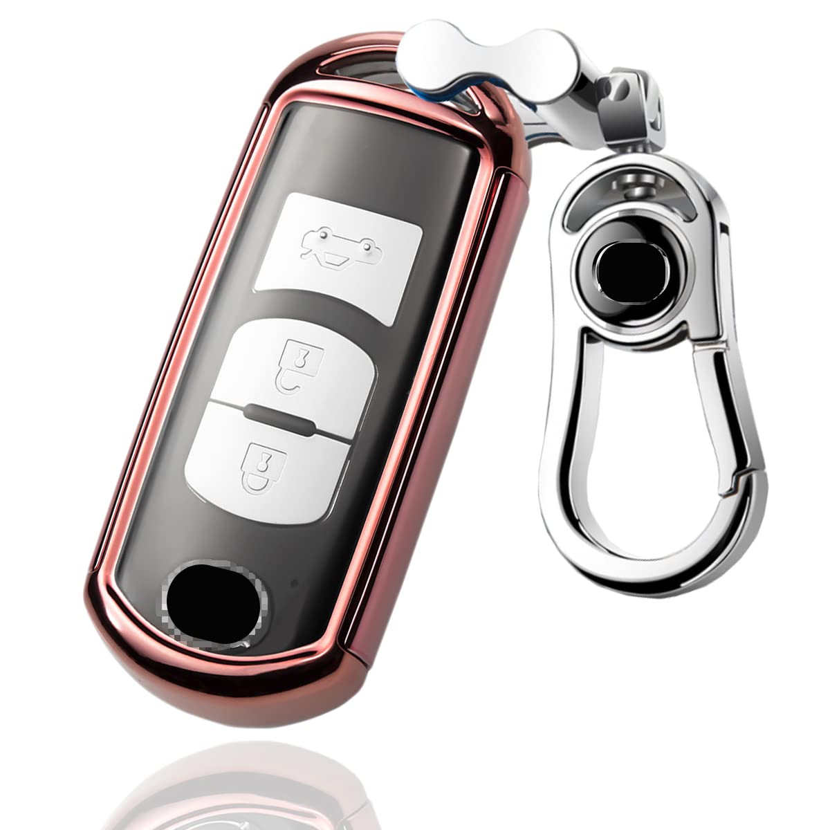 

[AMACHER] Чехол для смарт-ключа MAZDA Mazda, CS5, Cx3, CX8, Axela, Atenza, Demio Advanced Key, M розовый