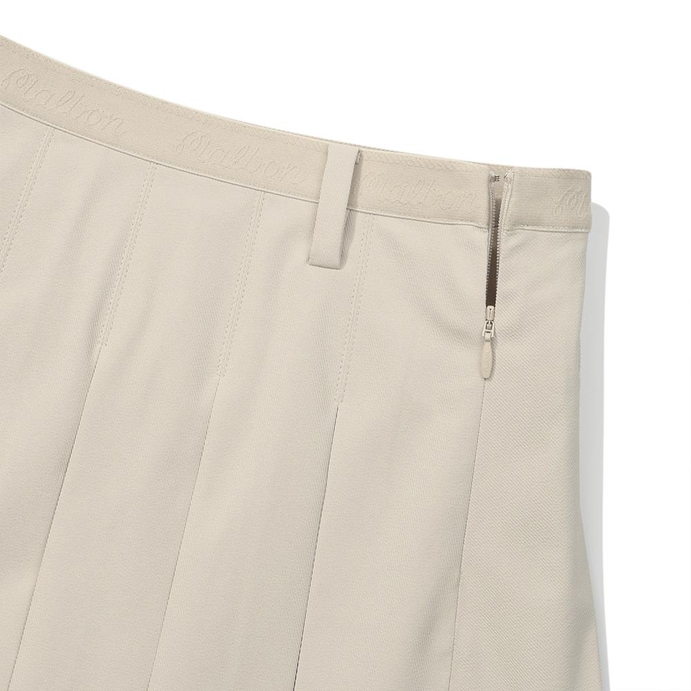 MALBON GOLF Double Pleated Skirt Beige (Woman)