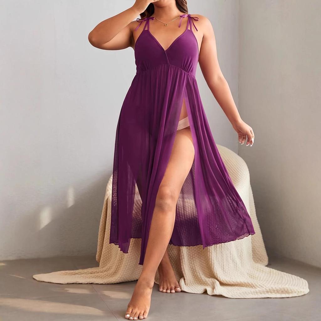 Nieuwe Stijl Elegante Dames Backless Spaghetti Band Lingerie Nachtjapon