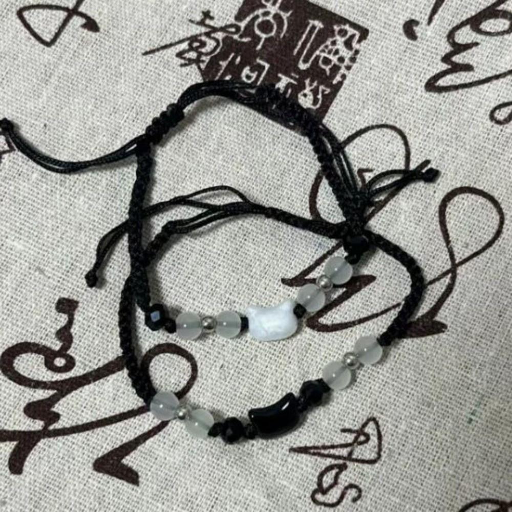 Cute Couple Bracelet Minimalist Design Cat Bracelet Fashion Rabbit Woven Bracelet  Couple Wear