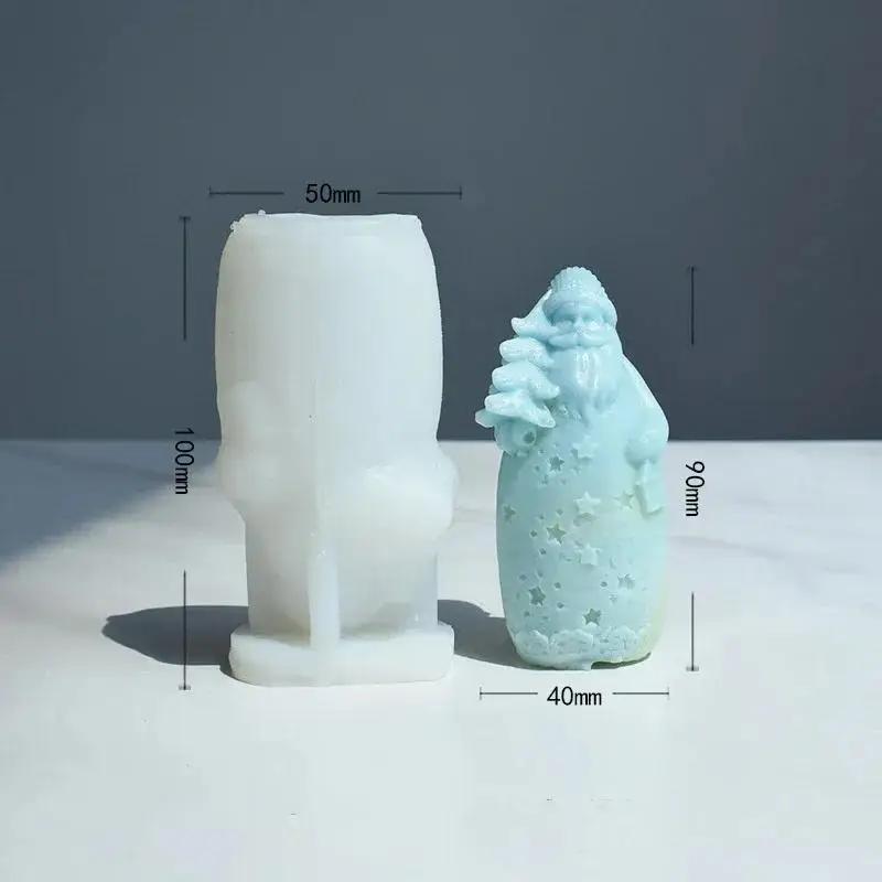 

New Santa Claus Creative Handmade Candle DIY Gypsum Decoration Chocolate Cake Mold Kitchen Small Tools Accessories Supplies