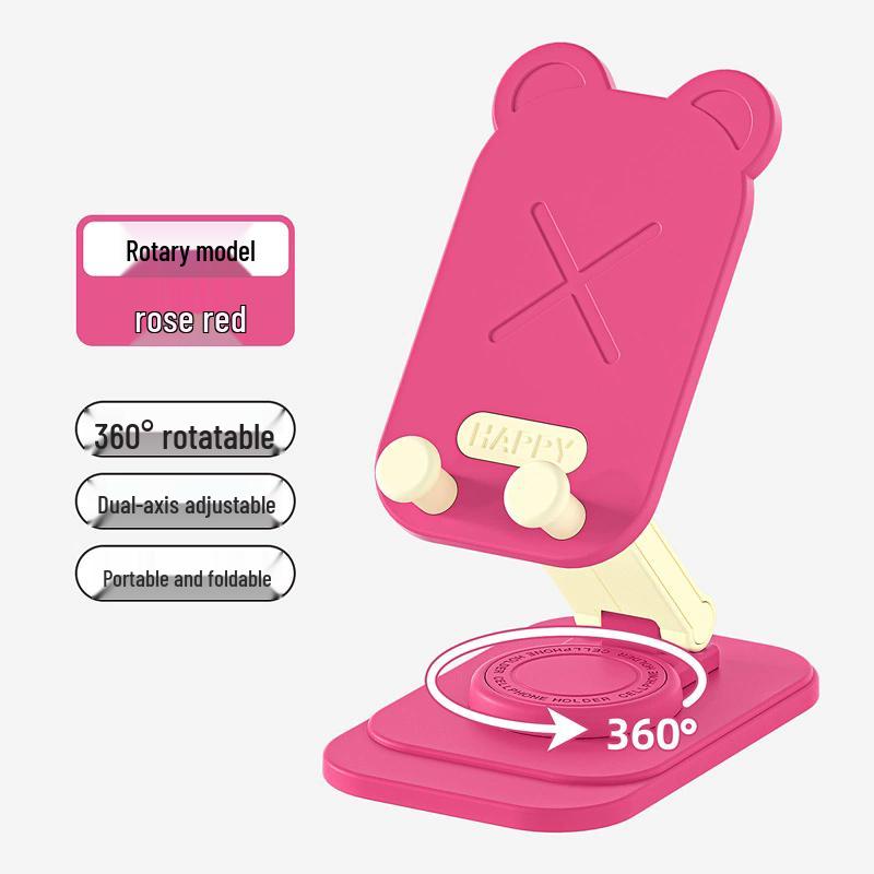Cartoon Bear Foldable Rotating Phone Holder