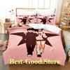 2024 Dandadan Bedding Set Single Twin Full Queen King Size Bed Set Adult Kid Bedroom Duvetcover Sets Print Anime Bed Sheet Set