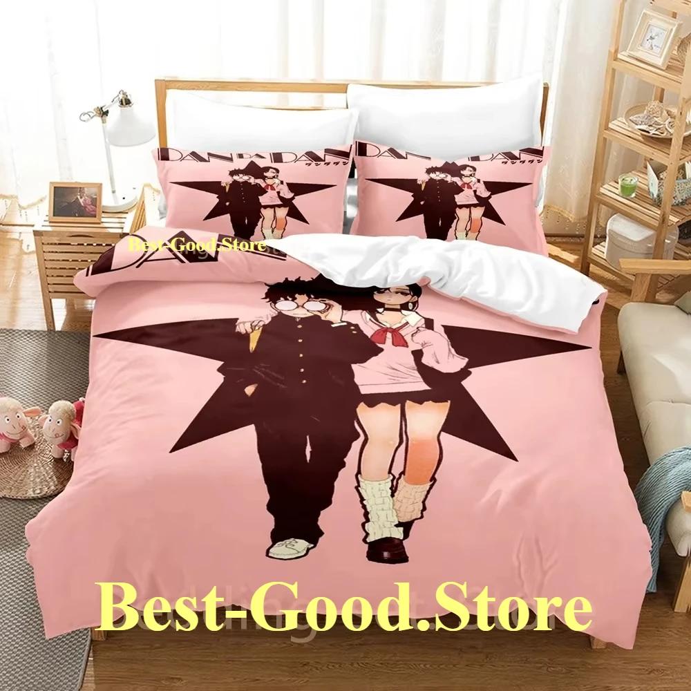 2024 Dandadan Bedding Set Single Twin Full Queen King Size Bed Set Adult Kid Bedroom Duvetcover Sets Print Anime Bed Sheet Set
