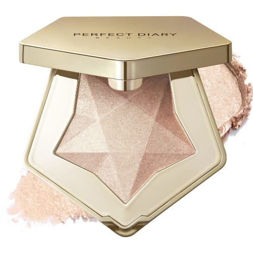 

PERFECT DIARY Хайлайтер-пудра Stardust Diamond Highlighter Luminizer Glitter Трехмерный эффект Pearl Glossy Skin 02 Light Champagne