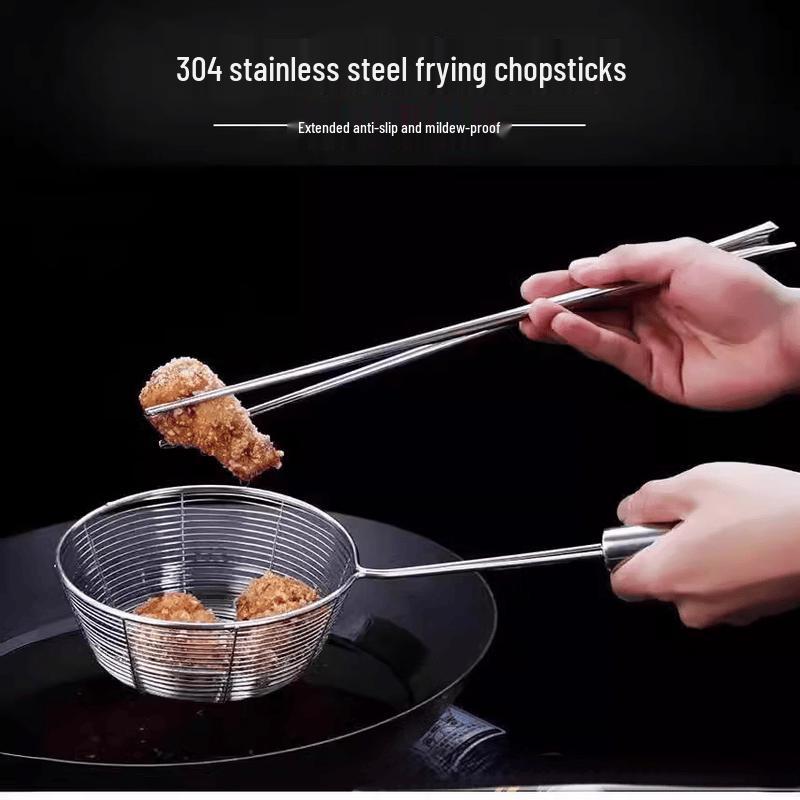 Diruien Extra Long Anti-Scalding Stainless Steel Chopsticks