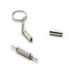 2 Pcs Portable Triple Multifunction Screwdriver Phillips Flathead Keychain Repair Mobile Phone Watch.