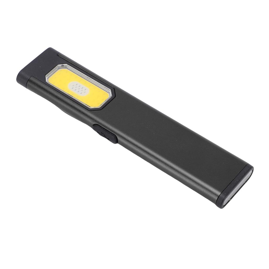 Magnetic EDC Flashlight Waterproofing 5 Gears Lighting Adjustable Portable Flat Pocket Flashlight for Camping Black