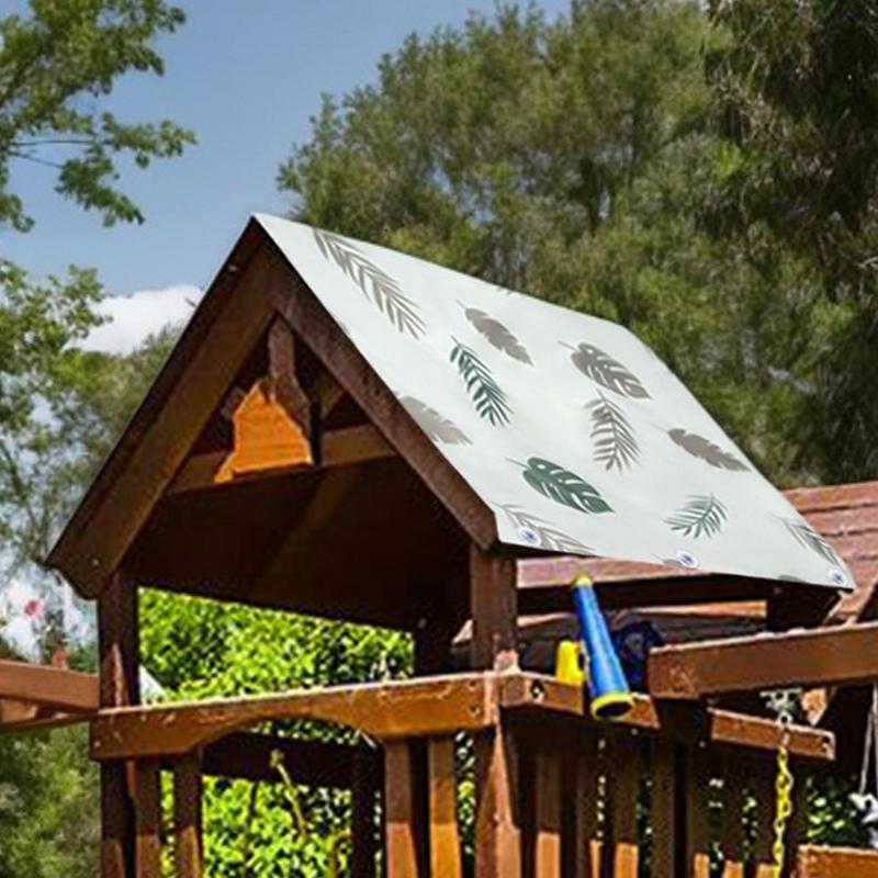 Playset Canopy Replacement Sturdy Swing Set Tarp Replacement UV-Protection Fade-Resistant Lightweight Pergola Accessories For