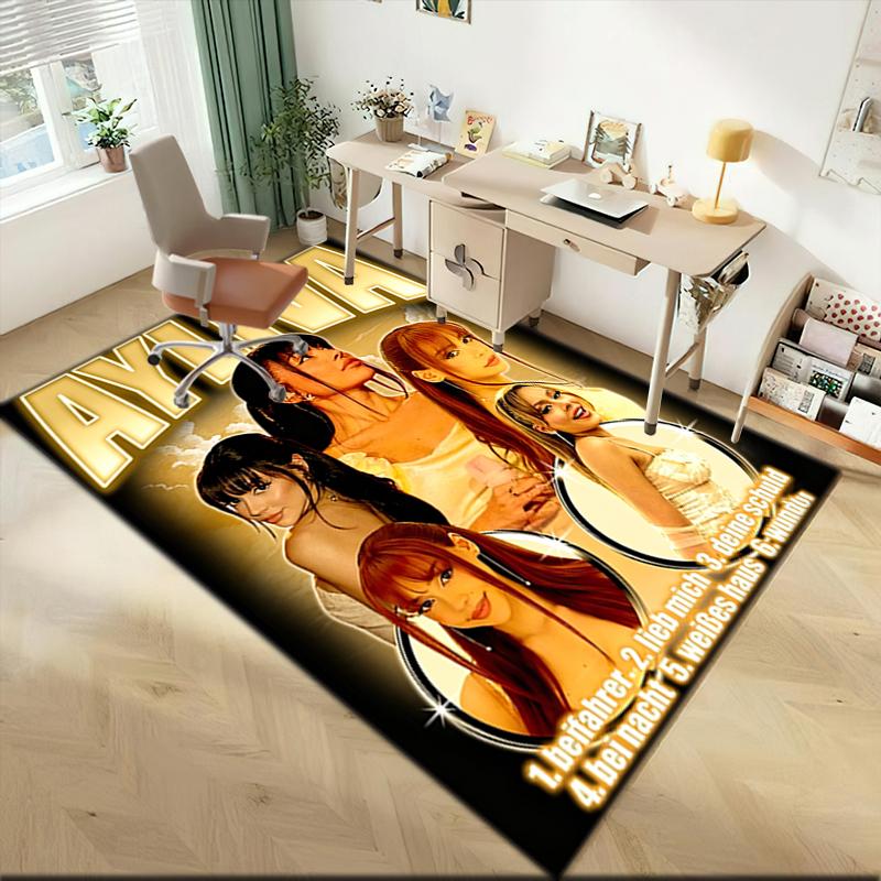 1pc Ayliva, the sweet singer Carpet Rug for Living Room Bedroom Home Sofa Decoration,Kids play Non-slip Floor Mat