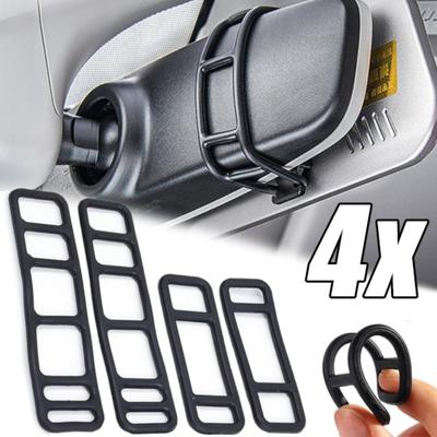 4-1 piezas Correa Elástica de Silicona para Grabadora de Conducción de Coche Vendaje Fijo Espejo Retrovisor DVR Fijación Bandas de Goma Correas Accesorios