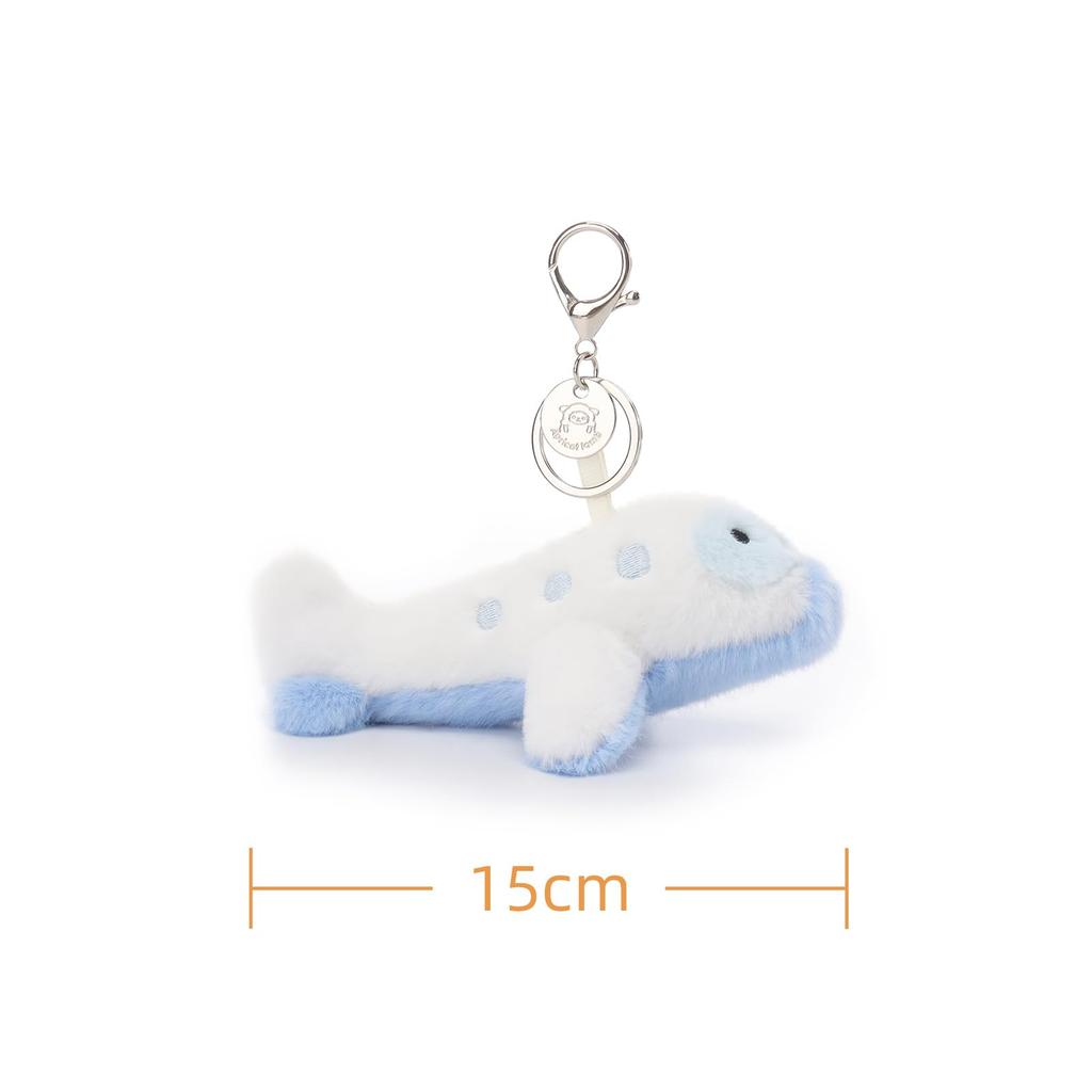 Aprikosenlamm Komfort Flugzeug Niedlich Weich Schlüsselanhänger Plüschtier, Perfekt für Jungen und Mädchen, Passt an Kinderrucksäcke und Handtaschen, 15cm