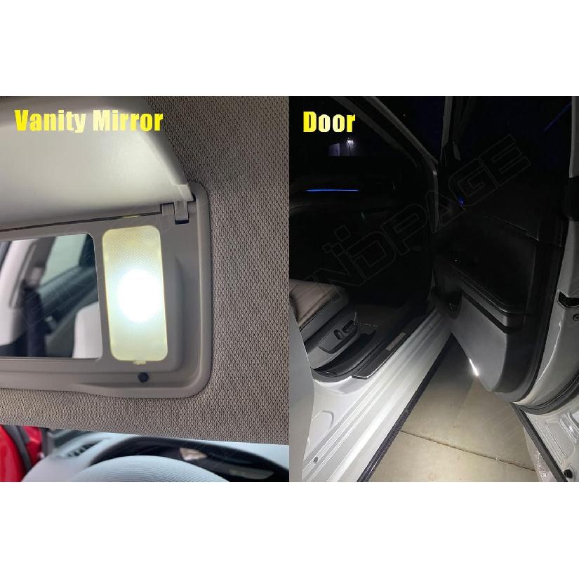 12-Pieces Accord LED Interior Light Kit for Honda Accord 2003 2004 2005 2006 2007 2008 2009 2010 2011 2012 White 6000K Interior LED Lighting Package