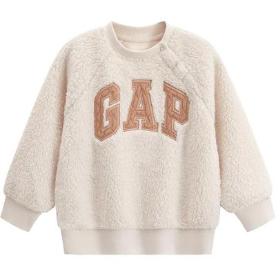 Kids' Faux Shearling Logo Sweatshirt