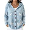 Women's Cable Knit Cardigan Sweater Mid-Length Comfortable Outerwear