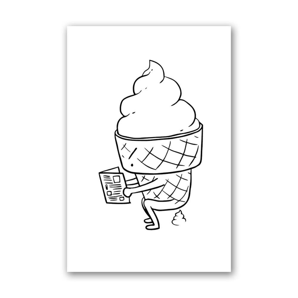 

Юмор Смешные Холст Настенные Картины Декор Ванная Комната Картина Иди Дерьмо Туалет Постеры и Картины Мультфильм Картина Для Ванной Комнаты Без Рамки 21*30cm No Frame