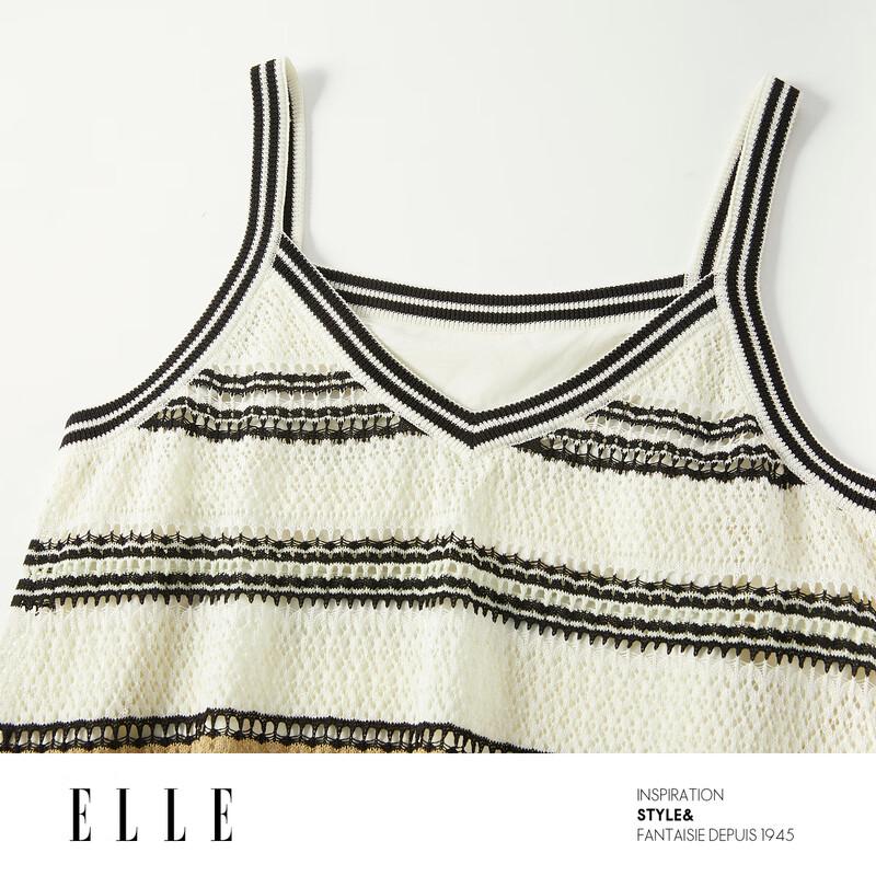 ELLE Striped Knit Cami Dress