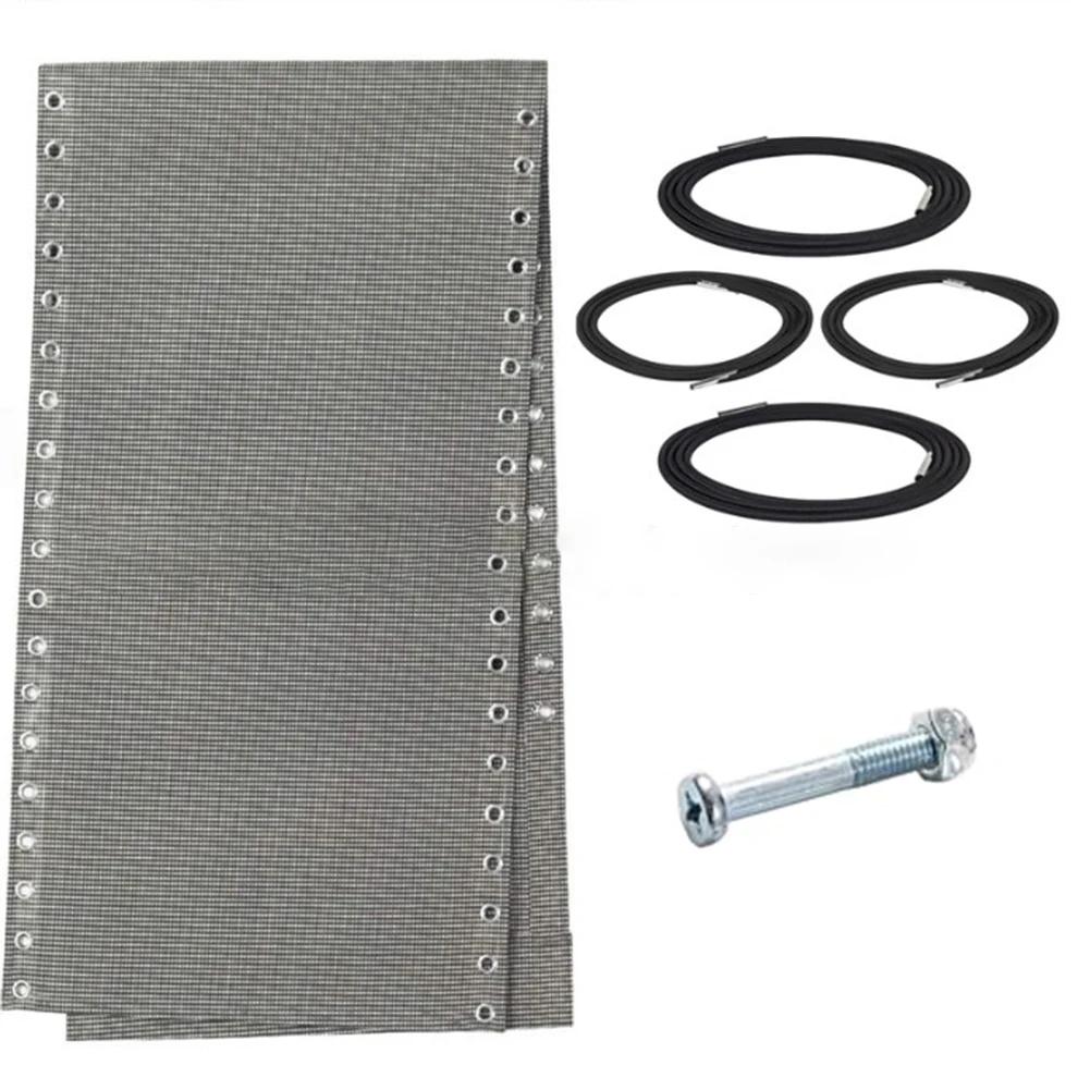 Replacement Fabric and Rope Kit for Recliner Chairs Including Screws Suitable for Standard Gravity Chairs and Sun Loungers