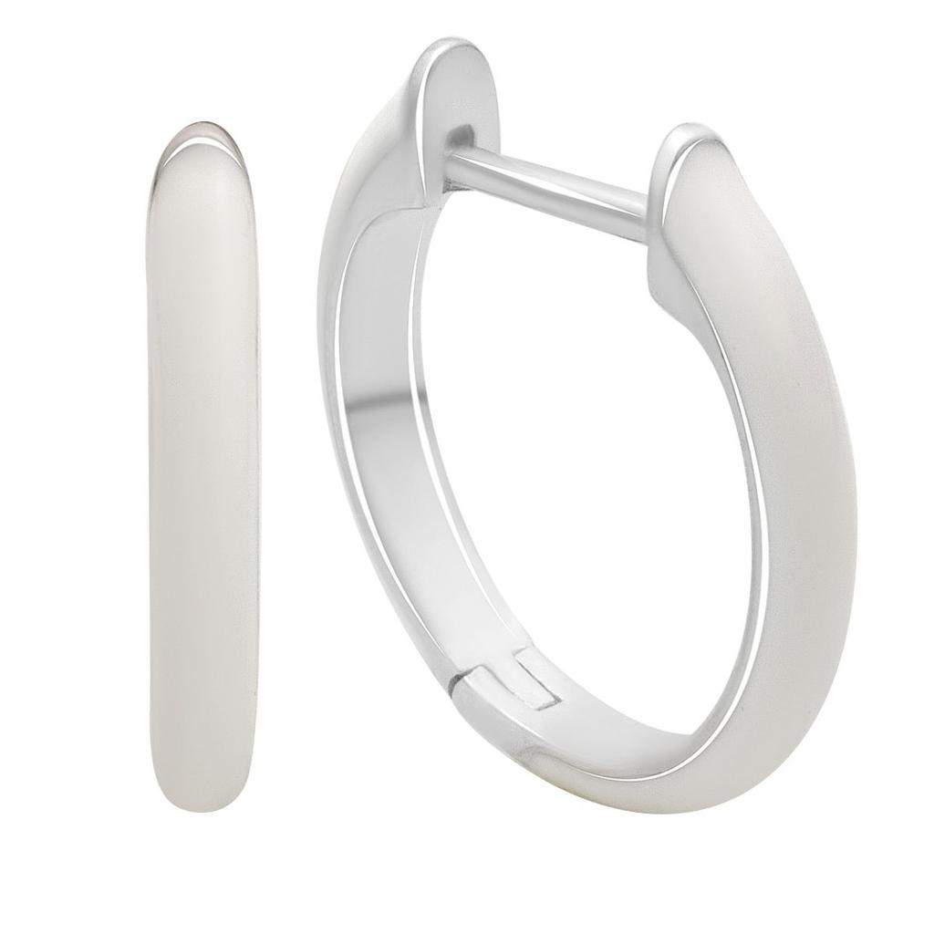 Серебряные серьги с фианитами, емаллю (2181200)