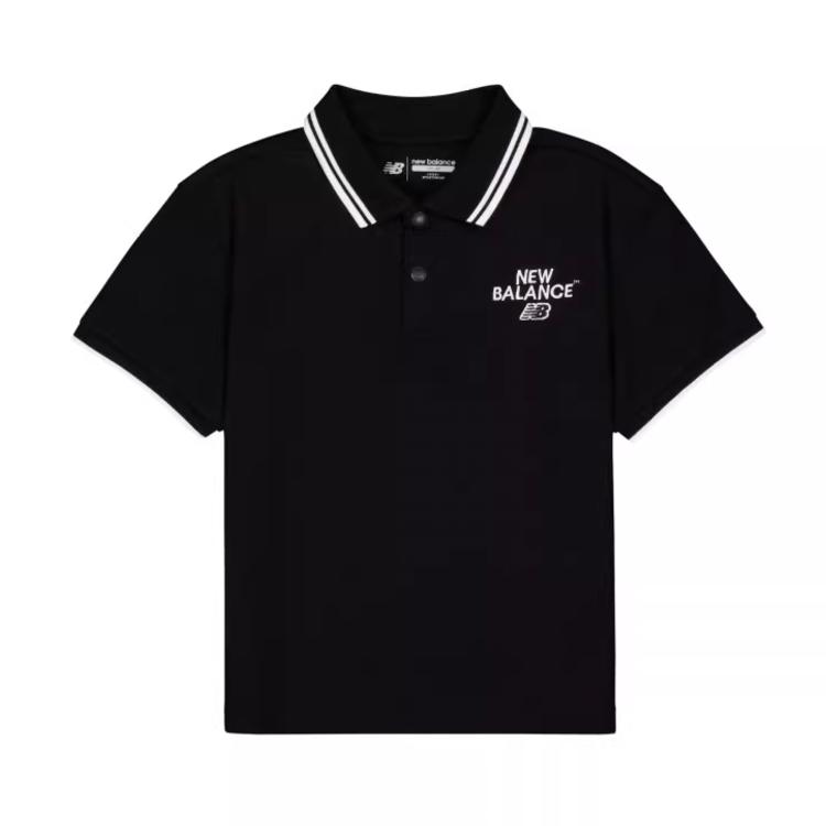 New Balance Polo Shirt SS25 Kids ND7FG21063-BK 110