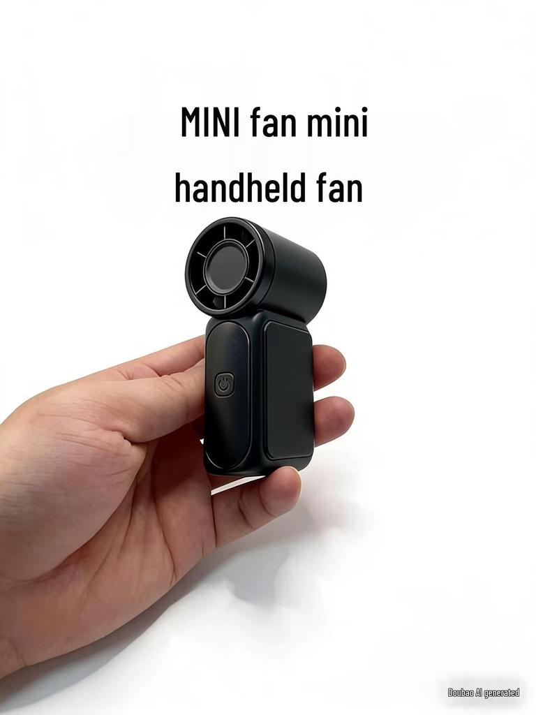 X688 High-Speed USB Rechargeable Mini Turbine Handheld Fan – Long Battery Life & Portable for Outdoor Use.