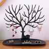 Black White Pink Rose Red Deer Earrings Necklace Ring Pendant Bracelet Jewelry Cases&Display Stand Tray Tree Storage Holder Rack