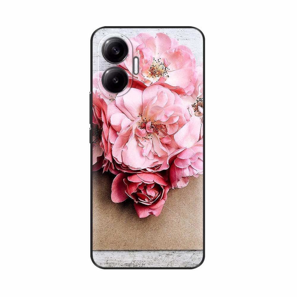 For Xiaomi Poco F7 PocoF7 Phone Cover For Redmi Turbo 4 Pro 5G Case Silicone Cute Love Painted Shockproof Shell Bumper Fundas