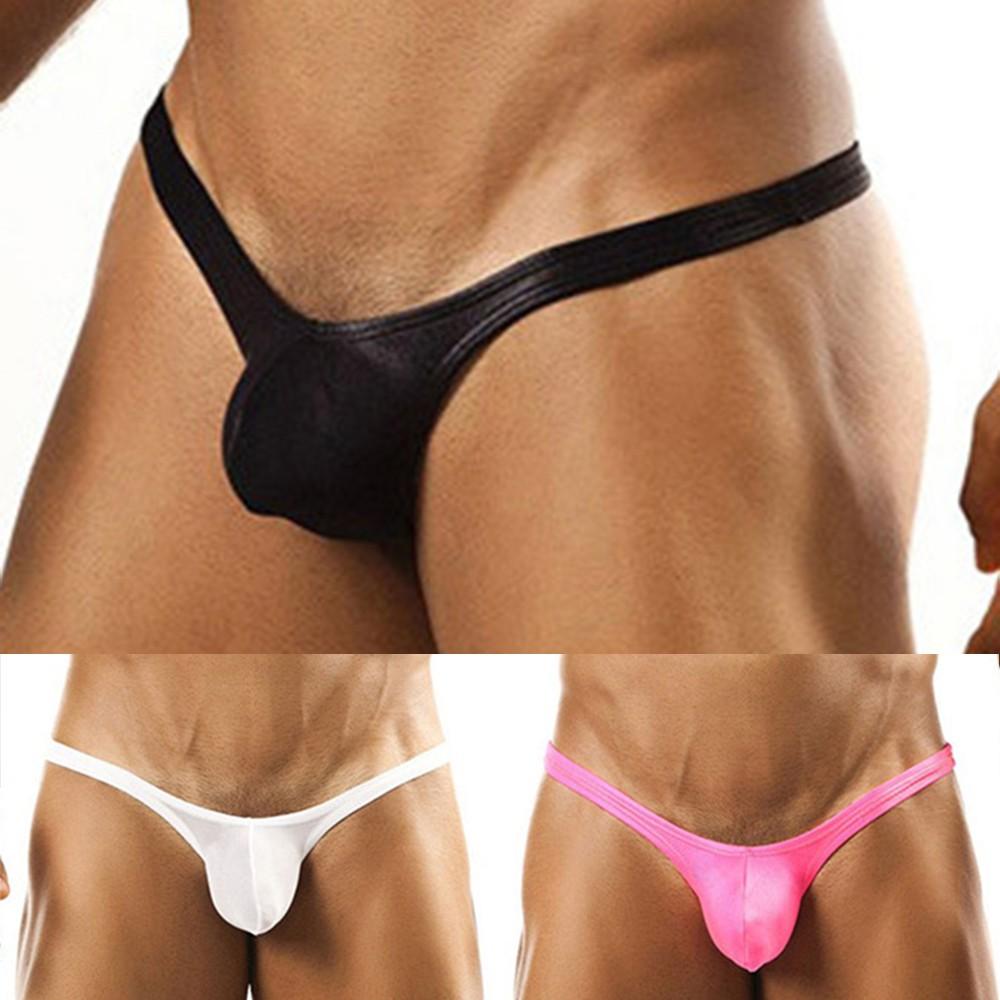 Sexy- Mens Stretch Hot G String Pouch Soft-Bikini Thongs Bulge Underwear Briefs.
