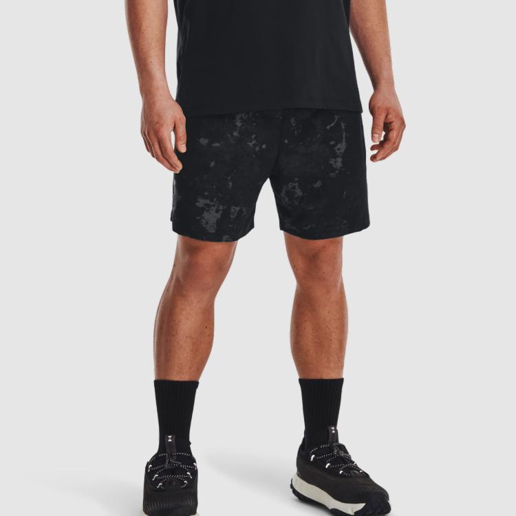 Under Armour Journey Washed Embossed Loose Straight Shorts Men Bottoms 1377180-001