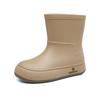 Rain Shoes Women's Fashion Wear Rain Waterproof Non-slip Soft Sole Student Short Rain Boots Velvet Warm Water Shoes