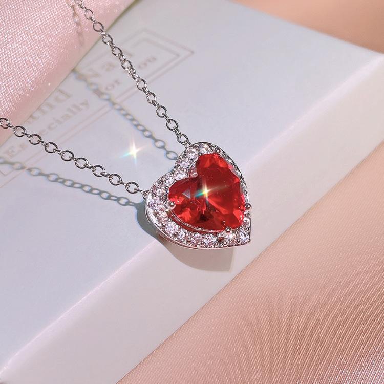 

Новый комплект украшений в японском и корейском стиле, кольцо с гранатом и цирконием, серьги-подвески, женский свадебный банкетный комплект из трех предметов