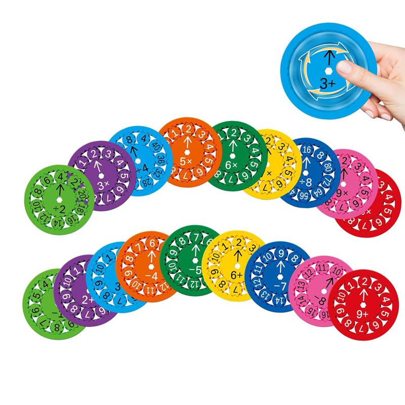 Math Fidget Spinners Kids Learning Addition Subtraction Multiplication Division Educational Toys Creative Classroom Supplies