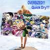 Anime Hunter x Hunter Print Beach Towel, Large Soft Quick Dry Towel for Beach Camping Swimming