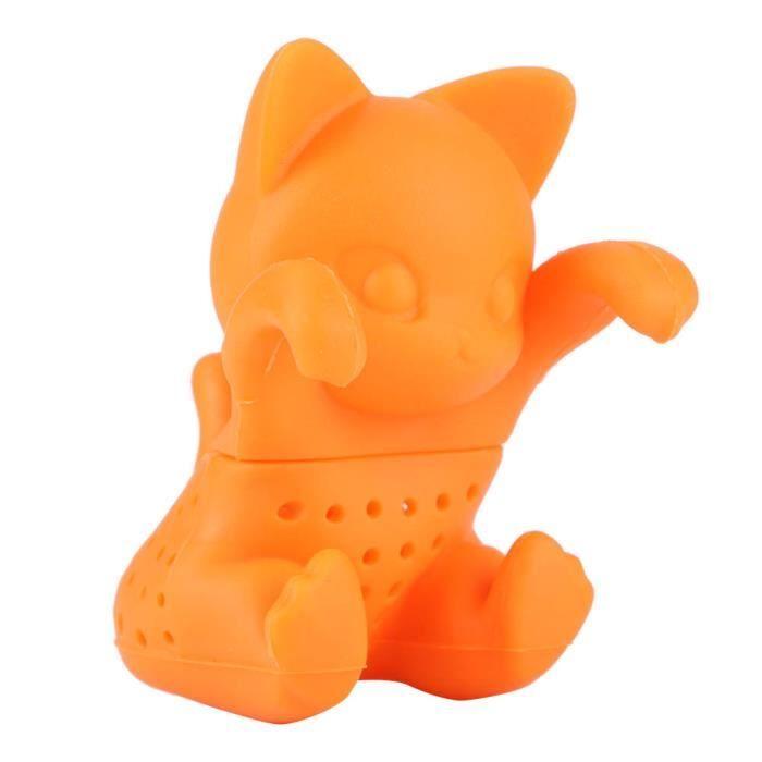 Passoire à thé Accessoire d'infuseur de thé en silicone en forme de chat en forme de chat pour le bureau à domicile