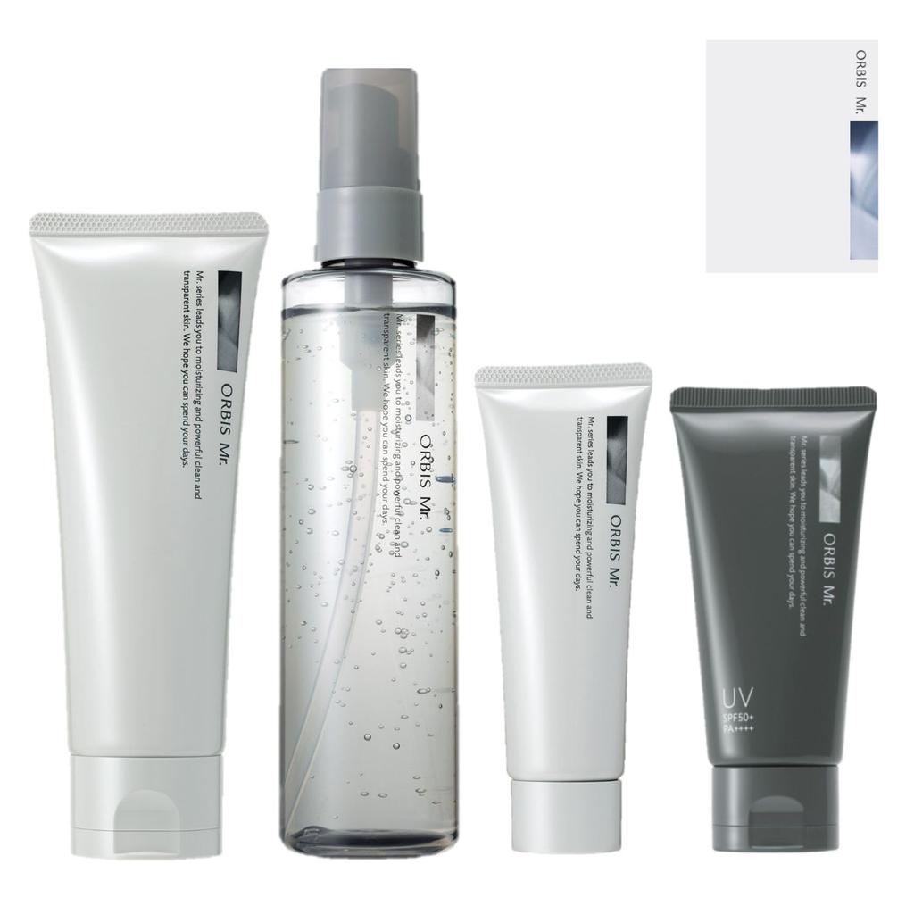 ORBIS Skincare UV Skincare Facial and Sunscreen [Quasi-drug] Mr. 3-Step + Set Cleanser, Toner, Cream,