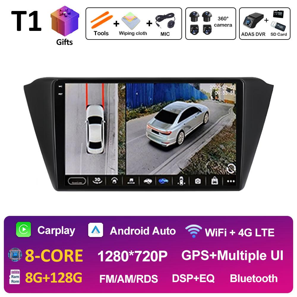 For Skoda Fabia 3 III 2015 - 2019 Android Intelligent System DSP Stereo QLED IPS Screen GPS Navigation Cooling fan WIFI No 2 din