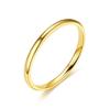 2mm Minimalist Titanium Steel Couple Rings – Smooth Surface Simple Design Ring for Women and Men