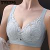 Large-sized Lingerie Women's Full-cup Ultra-thin Gathering Bra Breast Retraction and Anti-sagging Bra Push Up Bra
