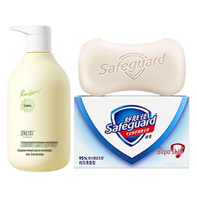 

Safeguard Pure Fresh Soap & Kids Chamomile Wash Family Set