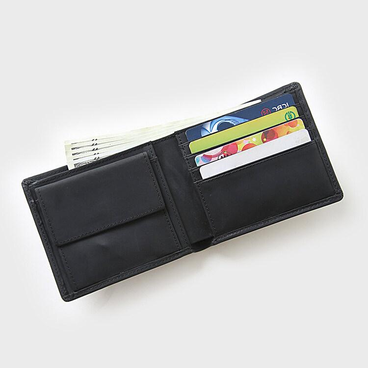 

Мужской кошелек из кожи Crazy Horse с карманом для монет и держателем для карт, мужской кошелек из натуральной кожи, коровьей кожи, мужской кошелек для денег темный кофе