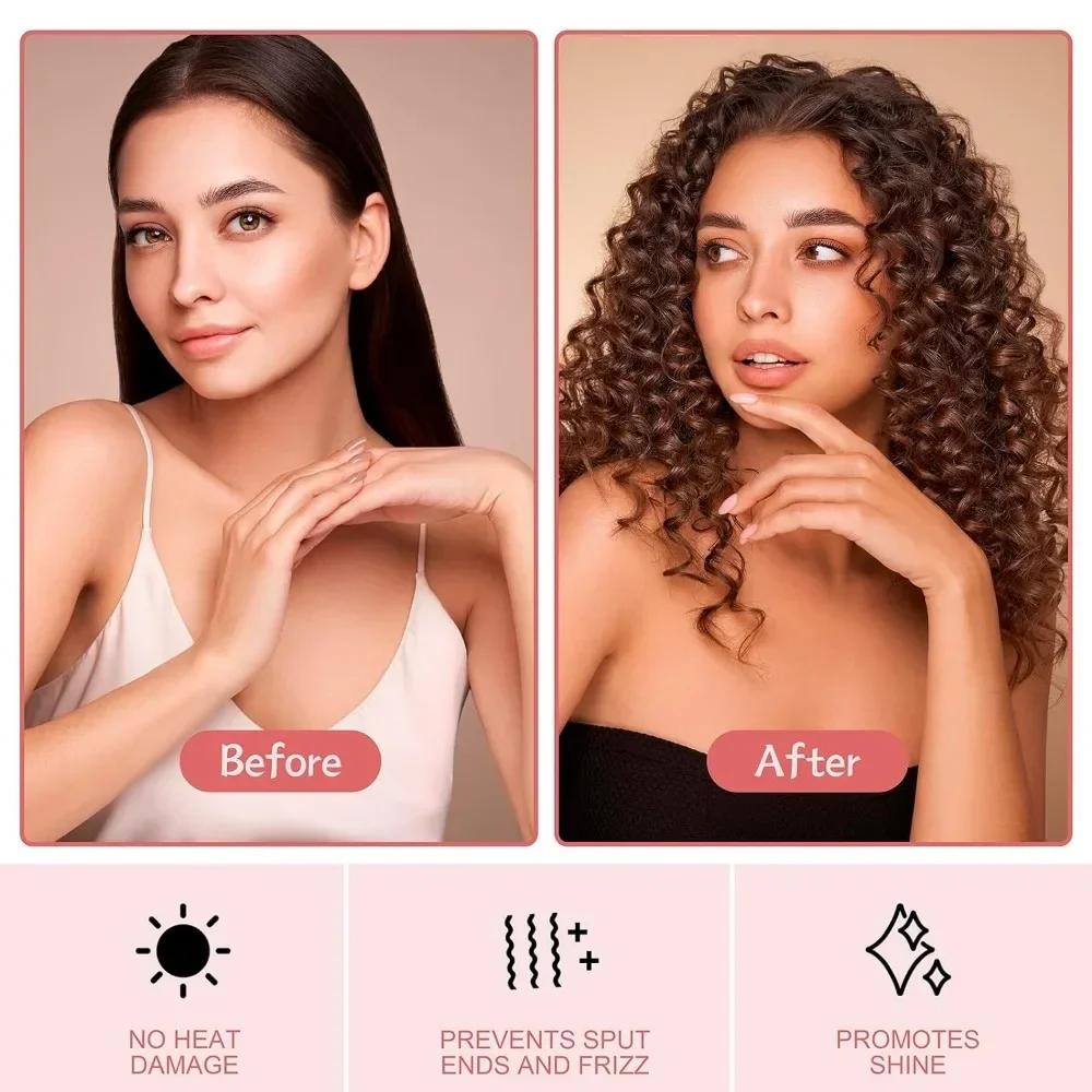 1 Set Heatless Curling Rod Headbands Soft Hair Curlers No Heat Rollers Lazy Silk Curls Sleeping Headband Ties Hair Styling Tools