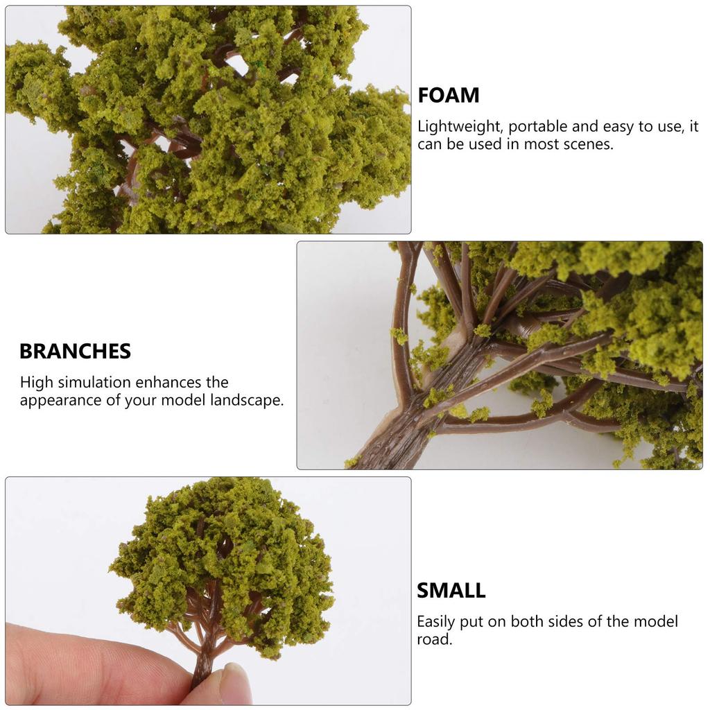 iplusmile Tree Model Set (20 Trees, Green)