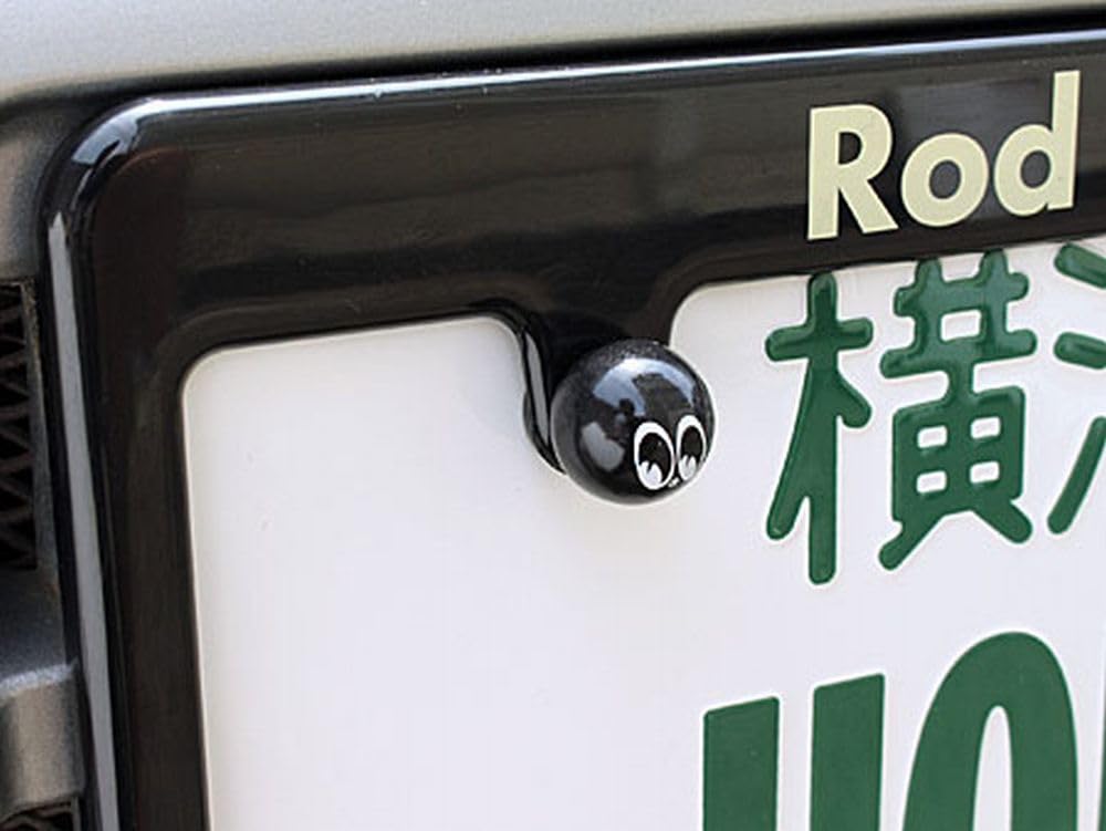 MOON EYES AA-113MN BK License Bolt (Left and Right SET) LICENSE BOLT Black General Purpose