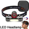 1-5PCS Portable Mini Powerful LED Headlamp XPE+COB USB Rechargeable Hunting Headlight Waterproof Head Torch with Tail Magnetic