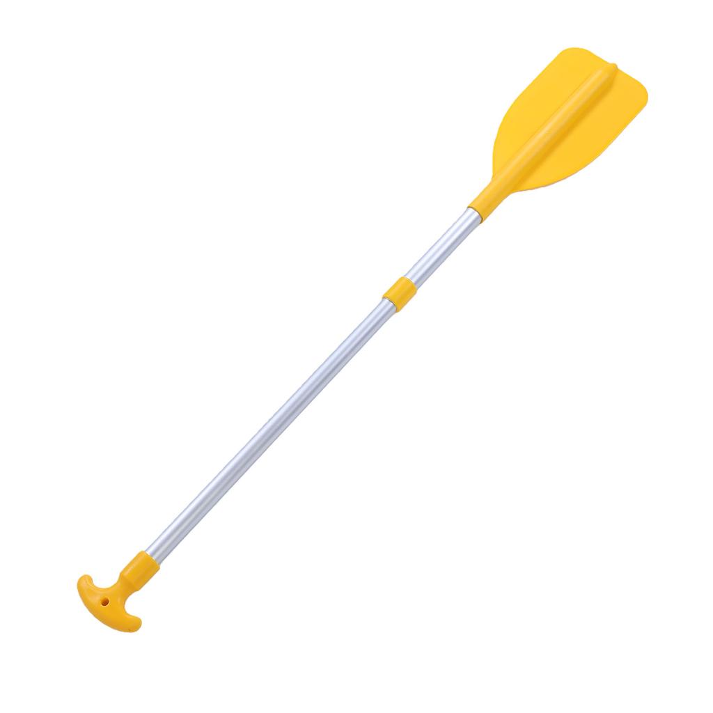 Telescoping Paddle Kids Boat Paddle Lightweight Canoe Oar with Water Spray Function Aluminum Alloy Shaft Yellow