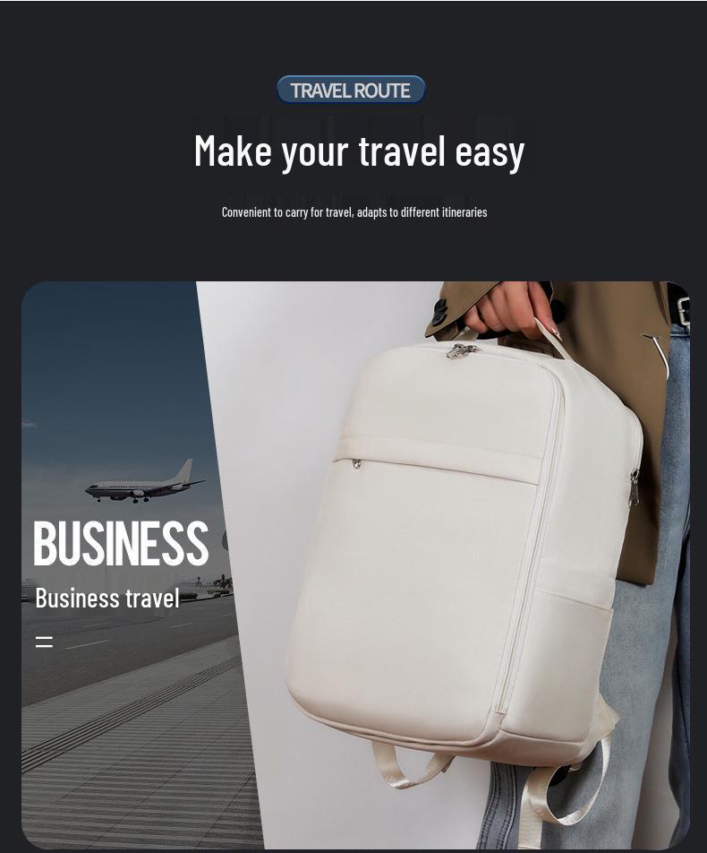 Large Capacity Solid Color Women's Travel Backpack