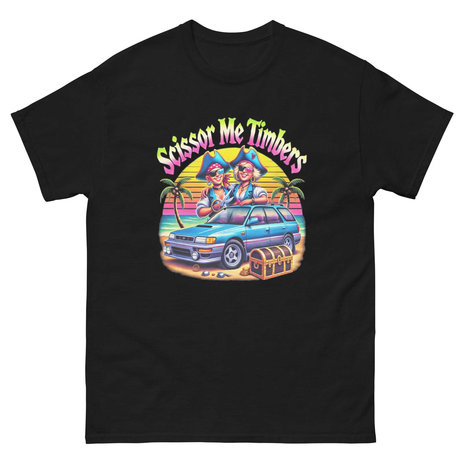 Scissor Me TImbers Car Pirate Rainbow Fun T-Shirt 3XL