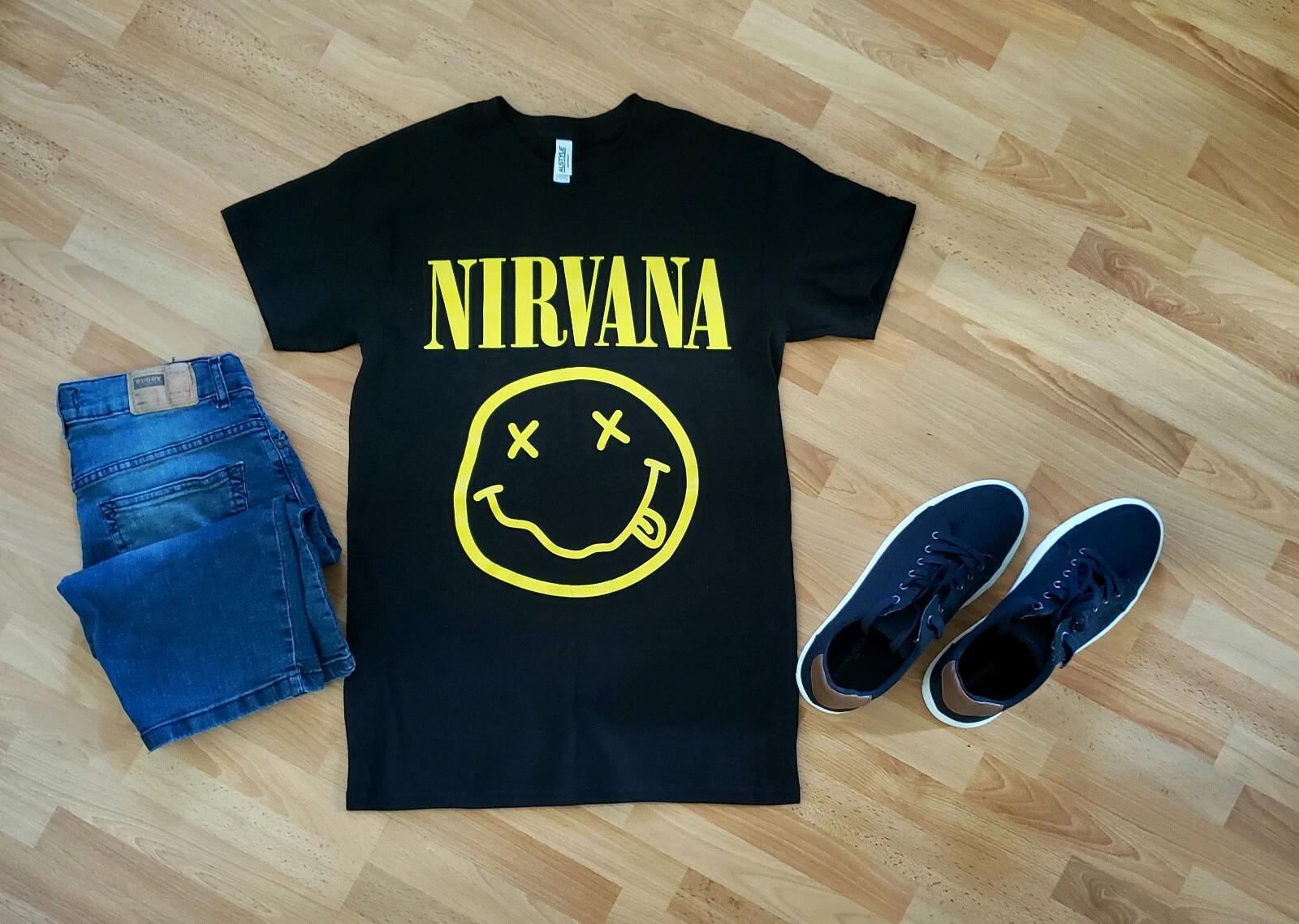 Nirvana silly face shirt officially licensed S
