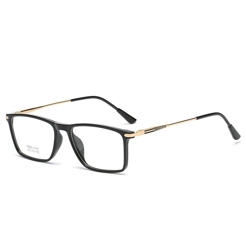 TR90 Retro Square Anti-Blue Light Glasses - Unisex Non-Prescription Frames for Students