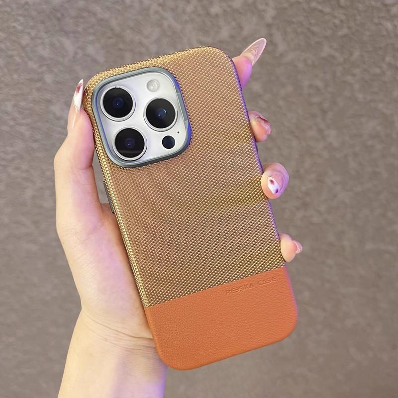 

Leather Magnetic Phone Case For iPhone 16 Pro Max 15 Pro 16 Plus 14 13 Dragon Scale Diamond Pattern Anti-drop Protective Shell For iPhone 13